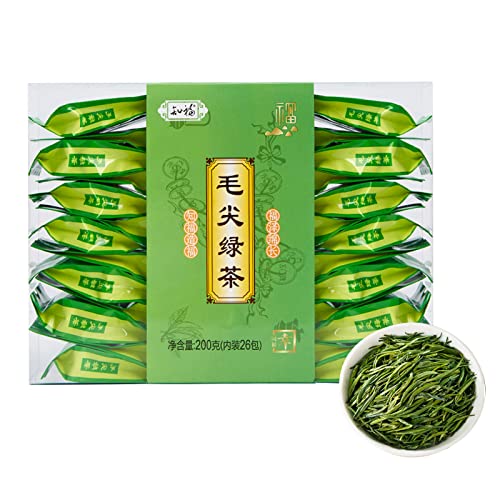 200 G Tippy Tea, Chinesischer Tee, Traditioneller Natürlicher Grüner Tee für Teeliebhaber Mann und Frau von Qcwwy