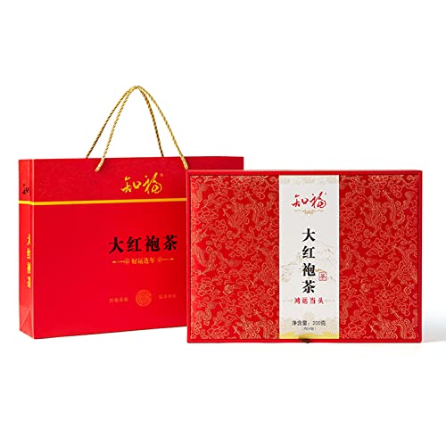 Da Hong Pao Tee, Natürlich Weicher Geschmack Chinesischer Fujian Oolong-Tee Oolong-Tee Loseblatt-Tee mit Box Zum Verschenken 200g 7.1oz von Qcwwy
