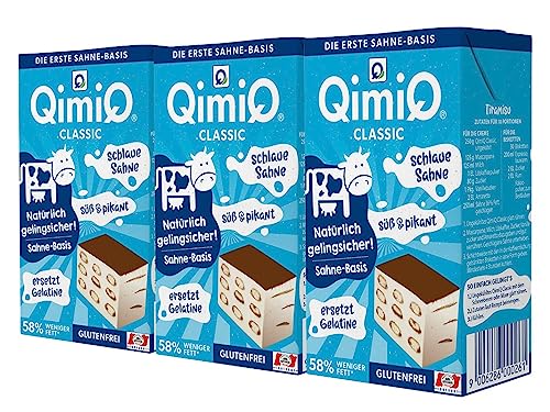 QimiQ Classic ein natürliches Sahneprodukt (Natur, 3x250g) von QimiQ