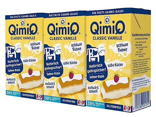 QimiQ Classic ein natürliches Sahneprodukt (Vanille, 3x250g) von QimiQ