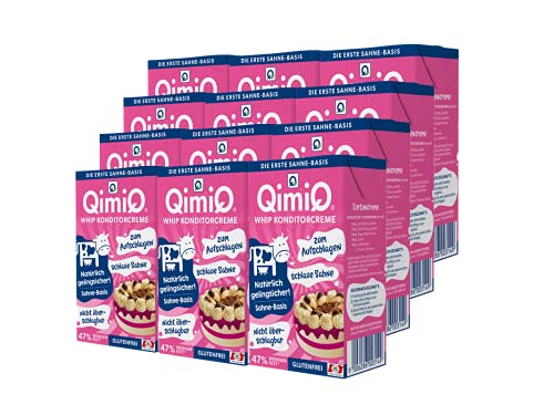 QimiQ Whip Sahne-Dessert (Konditorcreme Natur, 12x250g) von QimiQ