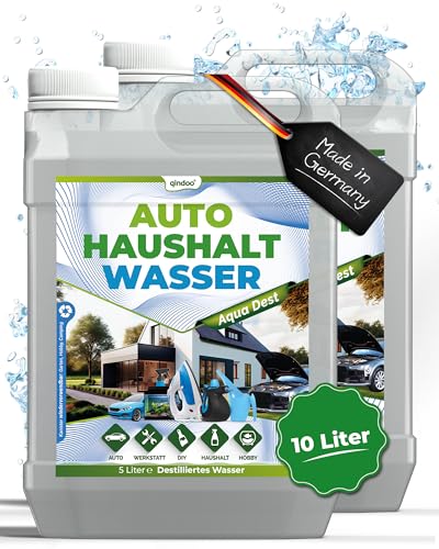 Qindoo Aqua Dest Destilliertes Wasser - Auto Haushalt (10 Liter) Qindoo Aqua Dest Destilliertes Wasser - Auto Haushalt (10 Liter) von Qindoo