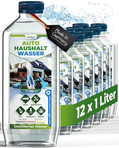 Qindoo Destilliertes Wasser Auto Haushalt, Aqua Dest (12 Liter) Qindoo Destilliertes Wasser Auto Haushalt, Aqua Dest (12 Liter) von Qindoo