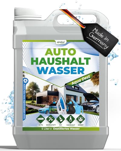 Qindoo Aqua Dest Destilliertes Wasser - Auto Haushalt (5 Liter) Qindoo Aqua Dest Destilliertes Wasser - Auto Haushalt (5 Liter) von Qindoo