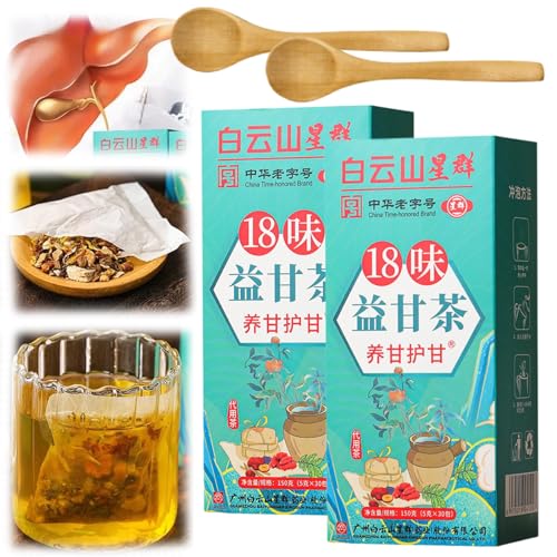 Hey There Kitty Liver Tea, 18 Flavors Liver Care Tea, Chinese Herbal Tea for Liver Health, Nourishing Liver and Protecting Liver Tea (2Box) von Qosneoun