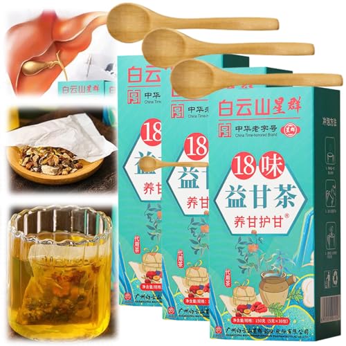 Hey There Kitty Liver Tea, 18 Flavors Liver Care Tea, Chinese Herbal Tea for Liver Health, Nourishing Liver and Protecting Liver Tea (3Box) von Qosneoun