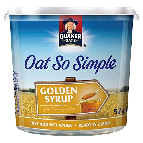Quaker Oats Oat So Simple Golden Syrup Pot 57g PMP (Packung mit 8 x 57 g) von Quaker Oats