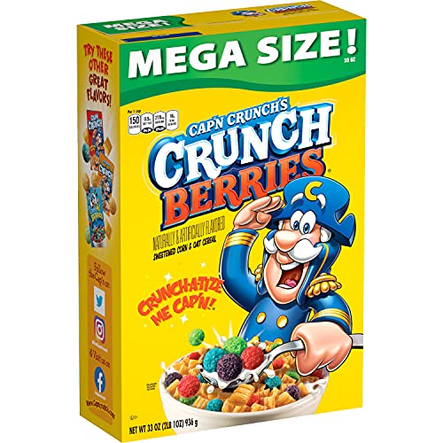 Cap'n Crunch Crunch Beeren, Mega-Größe, 940 ml von Quaker