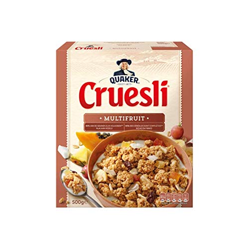 Müsli mit Obst | Quaker | Cruesli Multifruit | Gesamtgewicht 500 Gramm von Quaker