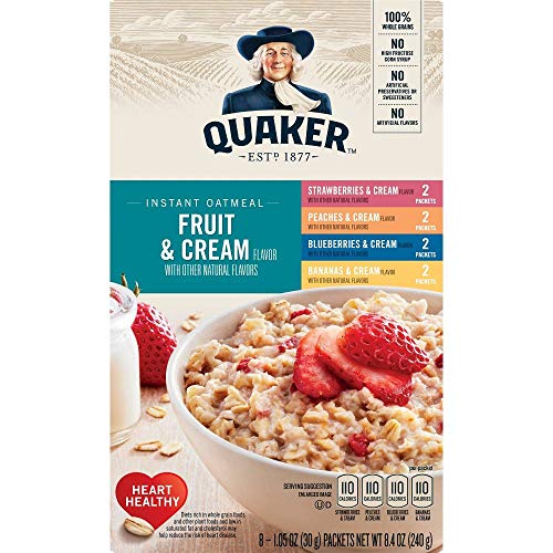 Quaker Fruit & Cream Instant Oatmeal Variety - 8ct/9.8oz von Quaker
