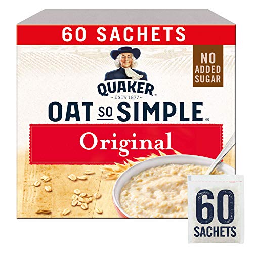 Quaker Oats Quaker Oats So Simple Original mikrowellengeeignete 27-g-Beutel x 60 Die Verpackung kann variieren von Quaker Oats