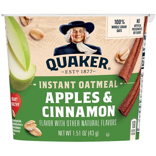 Quaker Instant Oatmeal Cup Apple Cinnamon 1.51oz von Quaker