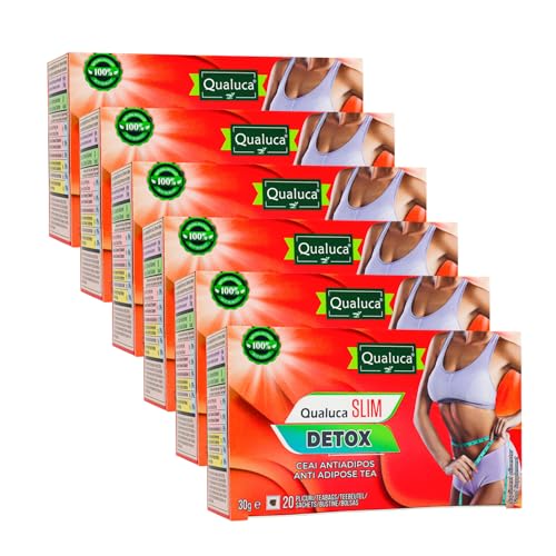 Qualuca, Detox-Komplex - 45 Tage | Detox-Tee | 6er-Set | 120 Teebeutel von Qualuca