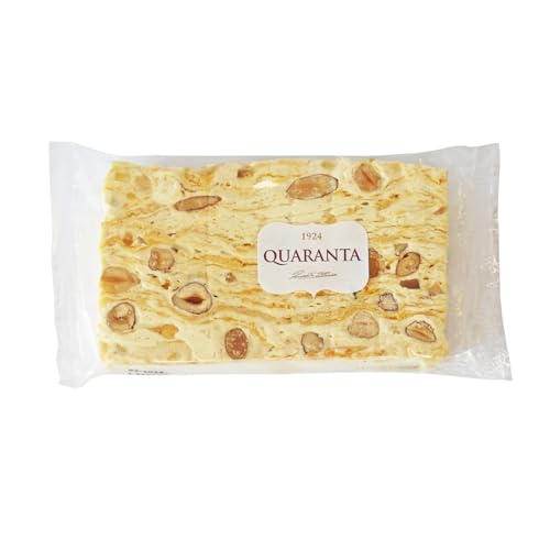 Quaranta | Weichnougat mit Zitrone | italienisches Nougat mit Mandeln Haselnüssen Zitronenschale sahnige Konsistenz handgemacht | 150 g von Quaranta