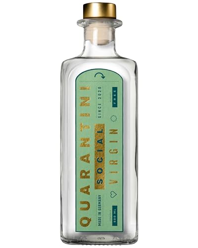 Quarantini Virgin (500 ml) – die alkoholfreie Alternative zum Premium Gin mit fruchtigen Botanicals aus Papaya, Bergamotte und Minze von Quarantini