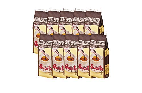 Caffè Quarta Espresso gemalen koffie N. 10 Pakete 250g jeder Italian Coffee Puglia Salento geproduceerd en verpakt in Salento. Caffè Quarta Espresso gemalen koffie N. 10 Pakete 250g jeder Italian Coffee Puglia Salento geproduceerd en verpakt in Salento. von QUARTA