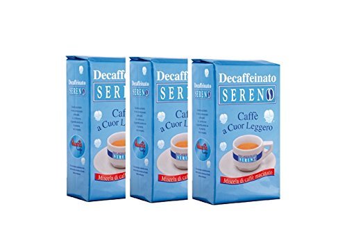 Caffè Quarta Sereno entkoffeinierter Kaffee gemalen N. 3 Pakete 250g jeder Italian Coffee Puglia Salento geproduceerd en verpakt in Salento. Caffè Quarta Sereno entkoffeinierter Kaffee gemalen N. 3 Pakete 250g jeder Italian Coffee Puglia Salento geproduceerd en verpakt in Salento. von QUARTA