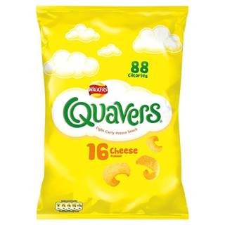 Walkers Quavers Cheese Flavour 16 Individual Bags von Quavers