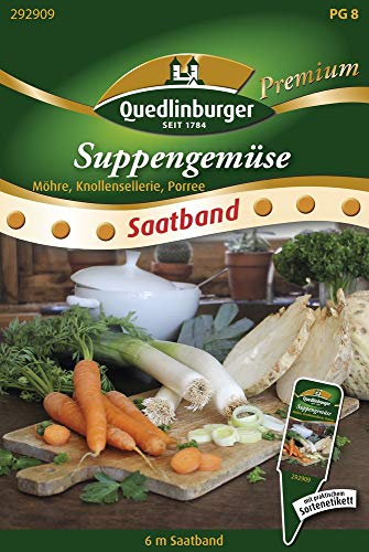 Quedlinburger 292909 Suppengemüse (Saatband) von Quedlinburger