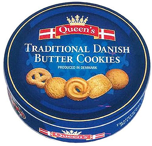 Queen`s Danish Butter Cookies, Traditionelle dänische Butterkekse, 500 g von Queen`s