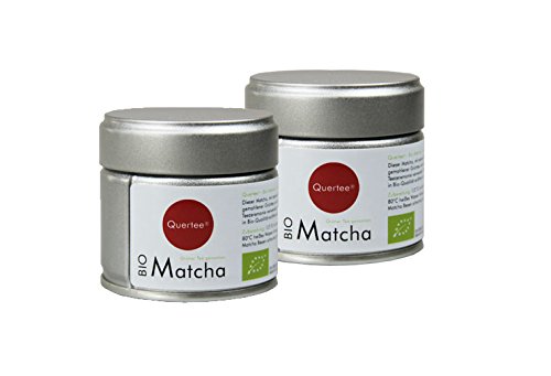 2 x Japan Bio Matcha Tee in der Dose a 30 g- Premiumqualität von Quertee (2 x 30 g) von Quertee