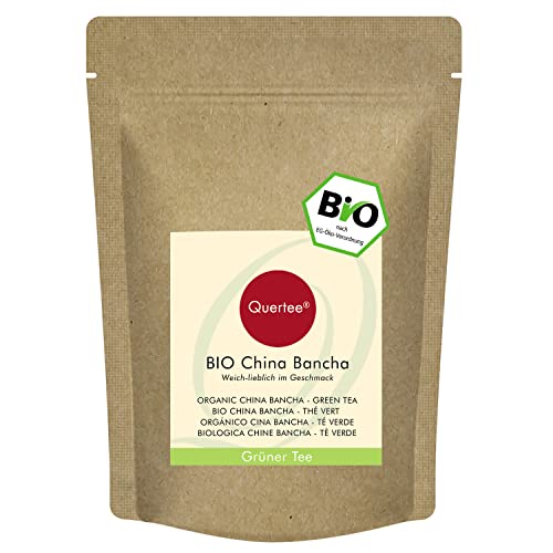Bancha Tee Bio China - 1000 g | Weich lieblich im Geschmack | Bio Grüntee | Grüner Biotee von Quertee von Quertee