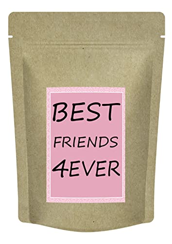 Best Fiends 4 Ever - Best friends Geschenk für die beste Freundin - Erdbeer Tee von Quertee- 70 g - Früchtetee von Quertee