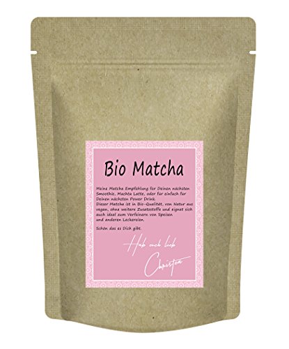Bio Matcha Tee - Für Deinen nächsten Smoothie, Matcha Latte oder Power Drink. Grüner Tee als Matcha Pulver in Bio Qualität. Von Natur aus vegan, ohne Zusatzstoffe. 100 g von Quertee