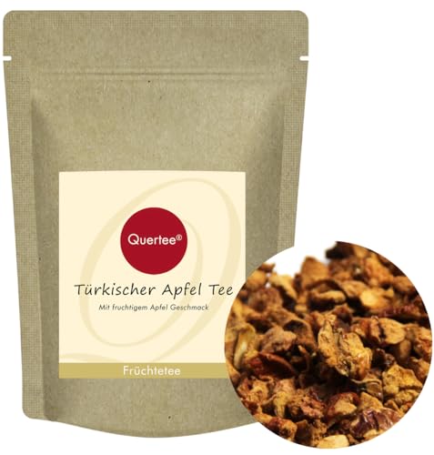 Premium Türkischer Apfeltee - Apfel Früchteteemischung mit Fruchtigem Apfelgeschmack | Ideal auch für Eistee (1000 g) von Quertee