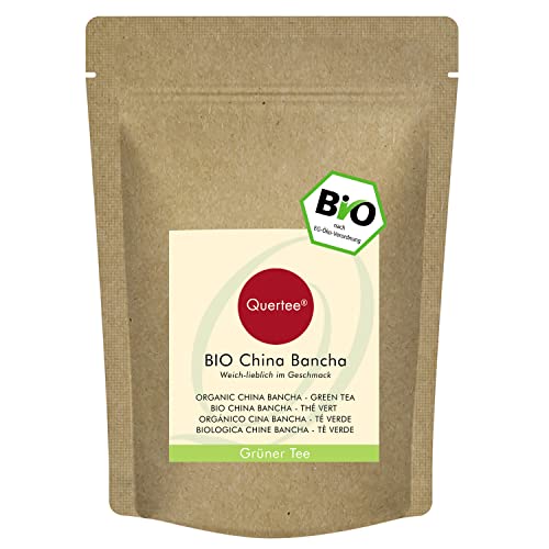 Bancha Tee Bio grüner Tee | Weich lieblich im Geschmack | Bio Grüntee Biotee - loser Tee von Quertee (200 g) von Quertee