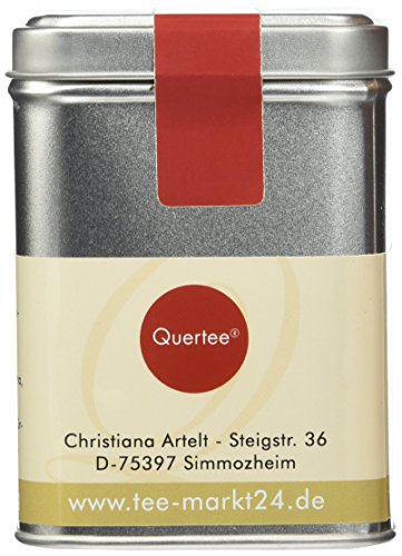 Quertee - Bio - Früchtetee - "Orange Ingwer" in einer Teedose - 100 g - Loser Tee von Quertee