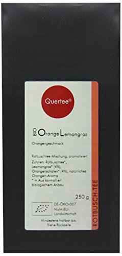 Quertee - Bio Rotbuschtee "Orange Lemongras" - Mit Geschmack nach fruchtig-frische Orange (250 g) von Quertee