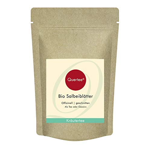 BIO Salbeitee lose - Gewürz | Bio Salbei Blätter geschnitten getrocknet von Quertee (200 g) von Quertee