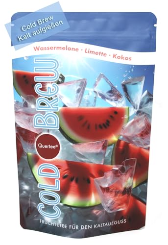 Quertee Cold brew Früchtetee "Wassermelone" 200 g - Tee kalt aufgießen | Kaltaufguß Eistee mit natürlichen Zutaten von Quertee