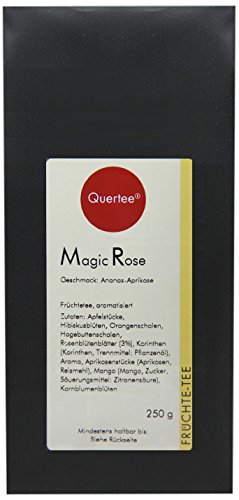 Quertee Früchtetee "Magic Rose" - 250 g, 1er Pack (1 x 250 g) von Quertee