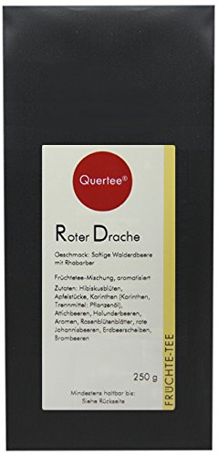 Quertee Früchtetee "Roter Drache" - 250 g, 1er Pack (1 x 250 g) von Quertee