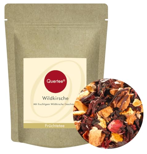 Quertee - Früchtetee "Wildkirsche" - Mit fruchtigem Wildkirsche Geschmack – Loser Tee (100 g) von Quertee