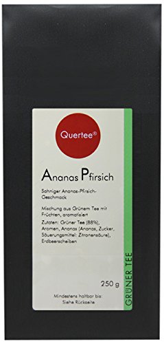 Quertee Grüner Tee - Ananas Pfirsich - 250 g, 1er Pack (1 x 250 g) von Quertee