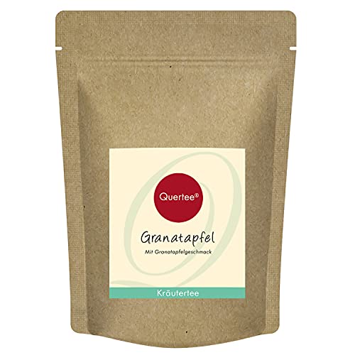 Quertee Kräutertee Granatapfel | Mit Granatapfelgeschmack | Zitrusschalen, Apfelstücke, Zitronenverbene, Hibiskusblüten, ... | Kräutertee lose 200 g von Quertee