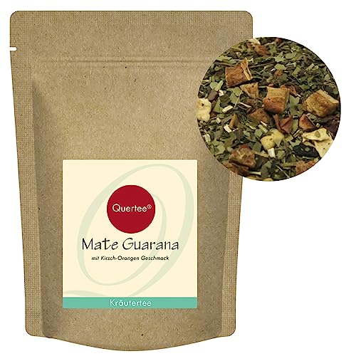 Quertee Mate Tee Guarana - Matetee & Guarana mit Kirsch-Orangen-Geschmack - Fruchtiger Mate (200 g) von Quertee