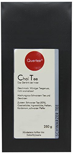 Quertee Schwarzer Tee - Chai Tee - Das Getränk der Inder - 250 g, 1er Pack (1 x 250 g) von Quertee
