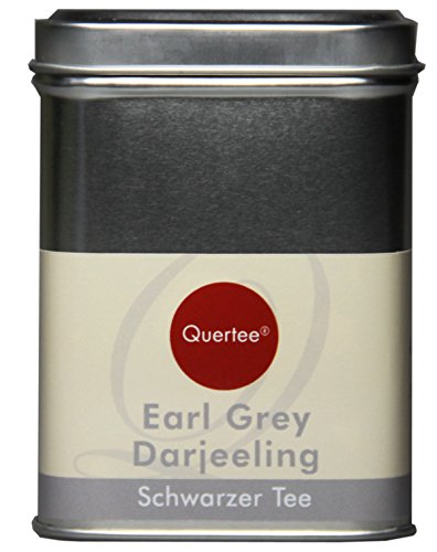 Quertee - Schwarzer Tee - "Earl Grey Darjeeling" in einer Teedose - 110 g - Loser Tee von Quertee