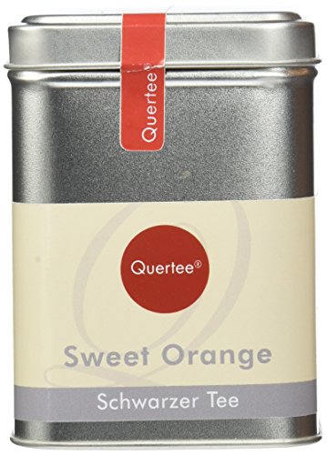 Quertee - Schwarzer Tee - "Sweet Orange" in einer Teedose - 120 g - Loser Tee von Quertee