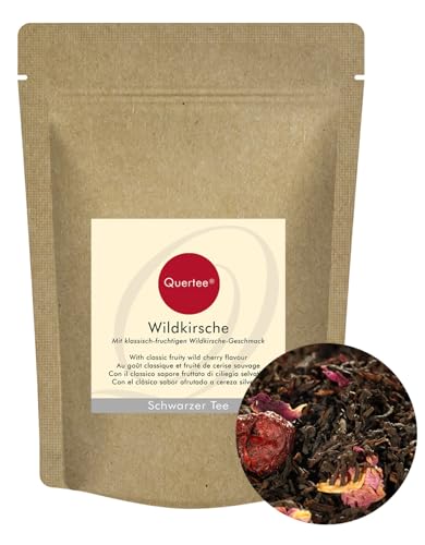 Quertee - Schwarzer Tee "Wildkirsche" - Mit fruchtigem Wildkirsche Geschmack (100 g) von Quertee