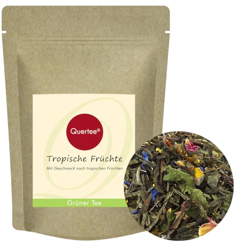 Quertee "Tropische Früchte" - Grüner Tee/Weißer Tee mit Geschmack nach tropischen Früchten (100 g) von Quertee