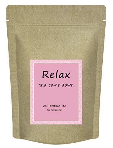 „Relax & come down“ Tee - Anti energy tea - Mit Melisse, Lavendel, Fenchel, Ingwer und weiteren Kräutern - Relax Tee zum Entspannen - 70 g loser Kräutertee von Quertee
