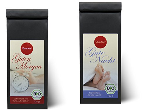 Tee - "Fit durch den Tag" - 2 x 100 g Biotee für den Tag - Tee Geschenk - Teeset - Bio Tee von Quertee® von Quertee