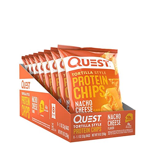 Quest Tortilla Style Protein Chips Nacho Cheese Flavor, Glutenfrei, 8 x 32 g – 1 Stück Quest Tortilla Style Protein Chips Nacho Cheese Flavor, Glutenfrei, 8 x 32 g – 1 Stück von Quest Nutrition