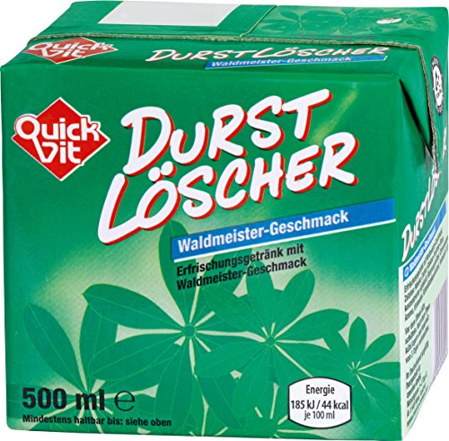 QuickVit Durstlöscher Waldmeister, 12er Pack (12 x 500 ml) von QuickVit