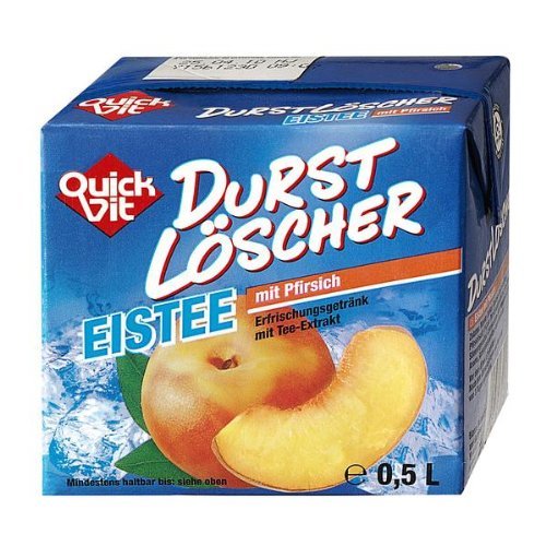 Quickfit Durstlöscher 'Eistee Pfirsich' Erfrischungsgetränk, 36x 500 ml von QuickVit